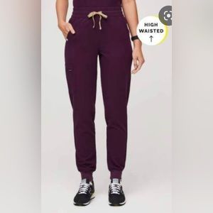 Figs Deep Purple Large/Tall High Waisted Zamoras